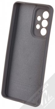 1Mcz Grip Ring Skinny ochranný kryt s držákem na prst pro Samsung Galaxy A53 5G šedá (grey) zepředu