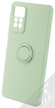 1Mcz Grip Ring Skinny ochranný kryt s držákem na prst pro Xiaomi Redmi Note 11 Pro 4G (Global version), Redmi Note 11 Pro 5G (Global version) mátově zelená (mint green)
