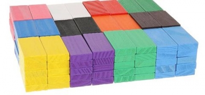 1Mcz GUF-3523 Dřevěné domino barevné 1080 ks vícebarevné (multicolored)