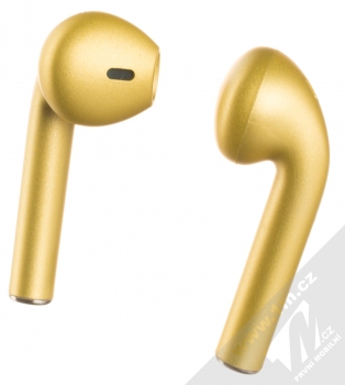 1Mcz i12 inPods Eleven TWS Bluetooth stereo sluchátka zlatá (gold) zezadu