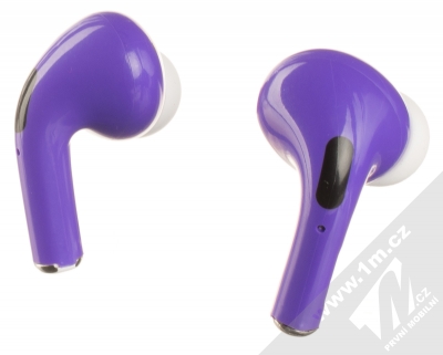 1Mcz i20 AirPro TWS Bluetooth stereo sluchátka fialová (violet) zezadu
