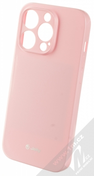 1Mcz Jelly Skinny TPU ochranný kryt pro Apple iPhone 14 Pro světle růžová (light pink)