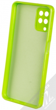 1Mcz Jelly TPU ochranný kryt pro Samsung Galaxy A12, Galaxy M12 limetkově zelená (lime green) zepředu