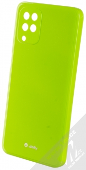1Mcz Jelly TPU ochranný kryt pro Samsung Galaxy A12, Galaxy M12 limetkově zelená (lime green)