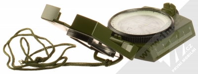 1Mcz KM-571 Vojenský kompas buzola armádní zelená (army green) zezadu