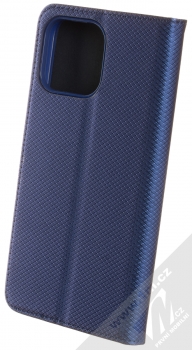 1Mcz Magnet Book Color flipové pouzdro pro Apple iPhone 13 Pro Max tmavě modrá (dark blue) zezadu