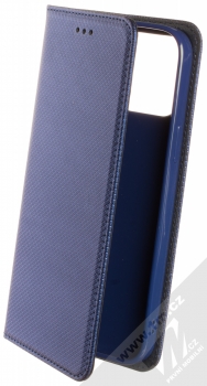 1Mcz Magnet Book Color flipové pouzdro pro Apple iPhone 13 Pro Max tmavě modrá (dark blue)