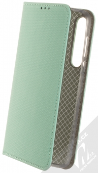 1Mcz Magnet Book flipové pouzdro pro Moto G8 Plus mátově zelená (mint green)