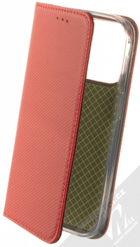 1Mcz Magnet Book flipové pouzdro pro Apple iPhone 14 Pro červená (red)