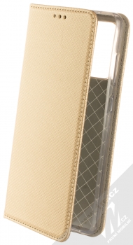 1Mcz Magnet Book flipové pouzdro pro Samsung Galaxy A72, Galaxy A72 5G zlatá (gold)