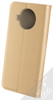 1Mcz Magnet Book flipové pouzdro pro Xiaomi Mi 10T Lite 5G zlatá (gold) zezadu