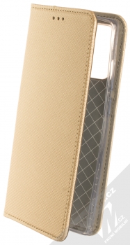 1Mcz Magnet Book flipové pouzdro pro Samsung Galaxy Note 20 zlatá (gold)
