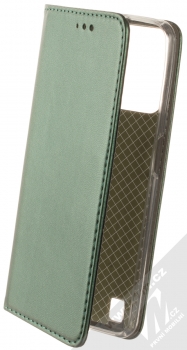 1Mcz Magnetic Book flipové pouzdro pro Realme C31 tmavě zelená (dark green)