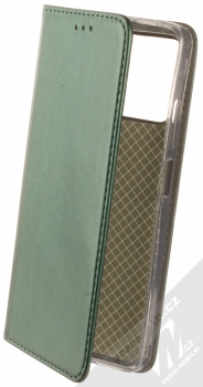 1Mcz Magnetic Book flipové pouzdro pro Xiaomi Poco X4 Pro 5G tmavě zelená (dark green)