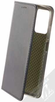 1Mcz Magnetic Book flipové pouzdro pro Xiaomi Redmi 10 5G, Redmi Note 11E, Poco M4 5G, Poco M5 tmavě modrá (dark blue)