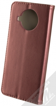 1Mcz Magnetic Book flipové pouzdro pro Xiaomi Mi 10T Lite 5G tmavě červená (dark red) zezadu