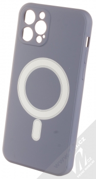 1Mcz MagSilicone TPU ochranný kryt s MagSafe pro Apple iPhone 12 Pro šedá (grey)