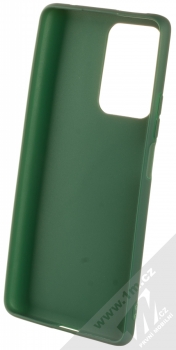 1Mcz Matt TPU ochranný silikonový kryt pro Xiaomi 11T, 11T Pro tmavě zelená (forest green) zepředu