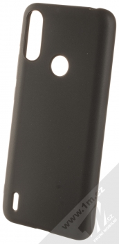 1Mcz Matt TPU ochranný silikonový kryt pro Motorola Moto E7 Power černá (black)