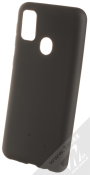 1Mcz Matt TPU ochranný silikonový kryt pro Samsung Galaxy M21 černá (black)