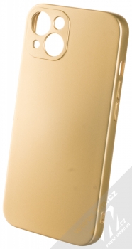 1Mcz Metallic TPU ochranný kryt pro Apple iPhone 13 zlatá (gold)