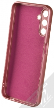 1Mcz Metallic TPU ochranný kryt pro Samsung Galaxy A14 4G, Galaxy A14 5G růžová (pink) zepředu