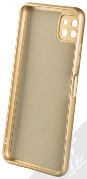 1Mcz Metallic TPU ochranný kryt pro Samsung Galaxy A22 5G zlatá (gold) zepředu