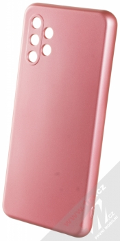 1Mcz Metallic TPU ochranný kryt pro Samsung Galaxy A32 5G, Galaxy M32 5G růžová (pink)