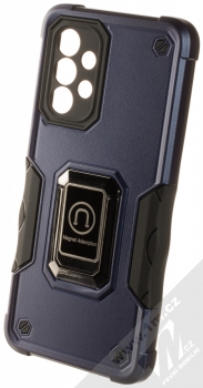 1Mcz Panzer Ring odolný ochranný kryt s držákem na prst pro Samsung Galaxy A33 5G tmavě modrá (dark blue)
