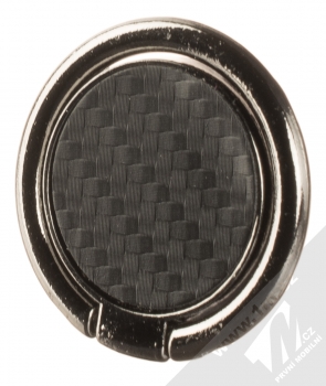 1Mcz Ring Karbon držák na prst celočerná (all black)