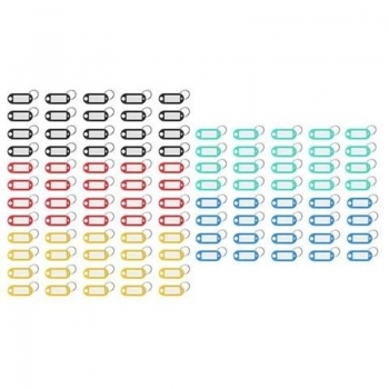 1Mcz Sada rozlišovačů, štítků na klíče 100ks vícebarevné (multicolored)