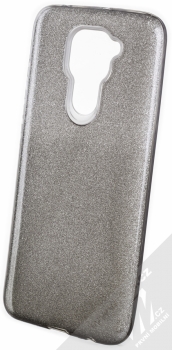 1Mcz Shining Duo TPU třpytivý ochranný kryt pro Xiaomi Redmi Note 9 stříbrná černá (silver black)