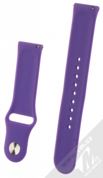 1Mcz Silikonový sportovní řemínek s univerzální osičkou 22mm fialová (violet) zezadu