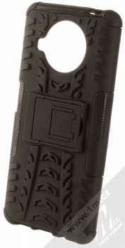 1Mcz Tread Stand odolný ochranný kryt se stojánkem pro Xiaomi Mi 10T Lite 5G celočerná (all black)