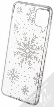 1Mcz Trendy Sněhová vánice TPU ochranný kryt pro Samsung Galaxy A12, Galaxy M12 průhledná (transparent) zepředu
