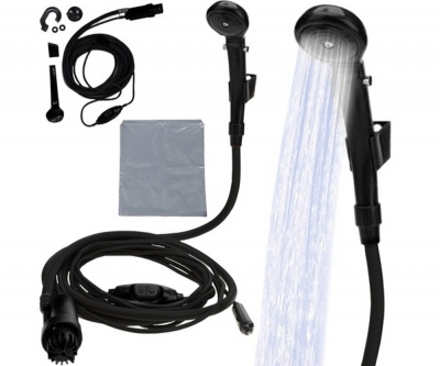 1Mcz TS-001 Turistická sprcha s elektrickou vodní pumpou černá (black)