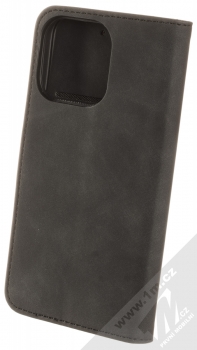 1Mcz Velvet Book flipové pouzdro pro Apple iPhone 13 Pro černá (black) zezadu