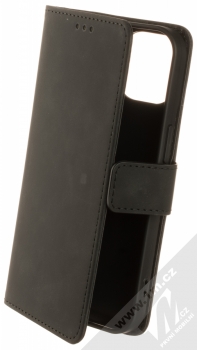 1Mcz Velvet Book flipové pouzdro pro Apple iPhone 15 černá (black)