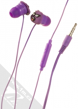 1Mcz YJ-01 Tiger stereo sluchátka s konektorem Jack 3,5mm fialová (purple) sluchátka