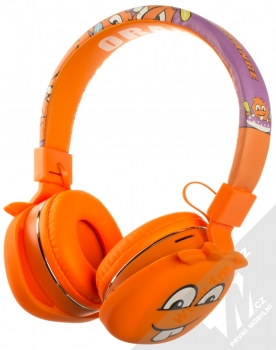 1Mcz YJ-09BT Orange Bluetooth stereo sluchátka oranžová (orange) zezadu