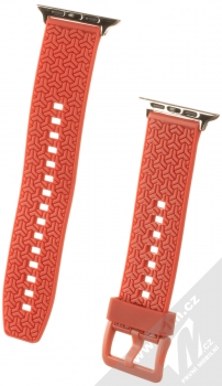 1Mcz Ypsilon silikonový řemínek pro Apple Watch 42mm, Watch 44mm, Watch 45mm červená (red)