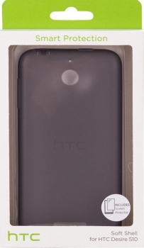 HTC HC C1010 originální silikonové pouzdro pro HTC Desire 510 černá průhledná (black) balení