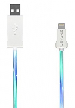 USAMS UShine USB kabel s Apple Lightning konektorem iPhone, iPad, iPod green blue