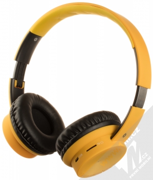 Aligator AH02 Bluetooth stereo sluchátka žlutá černá (yellow black) maximální náhlavník