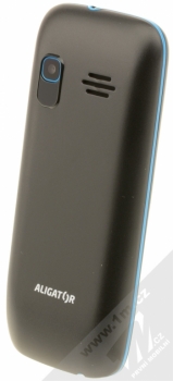 ALIGATOR D200 DUAL SIM černá modrá (black blue) šikmo zezadu