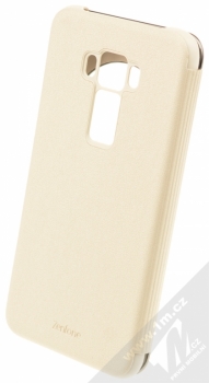 Asus View Flip Cover originální flipové pouzdro pro Asus ZenFone 3 (ZE520KL) zlatá (gold) zezadu