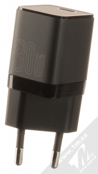 Baseus GaN3 Fast Charger nabíječka do sítě s USB Type-C výstupem 30W (CCGN010101) černá (black)