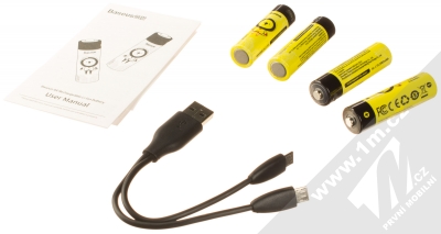 Baseus nabíjecí tužkové baterie AA 4ks s microUSB (PCWH000311) žlutá černá (yellow black) balení