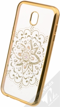 Beeyo Mandala pokovený ochranný kryt pro Samsung Galaxy J5 (2017) zlatá průhledná (gold transparent)
