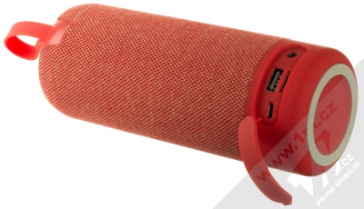Borofone BR19 Euphony Bluetooth reproduktor červená (red) zezadu (vstupy a výstupy)